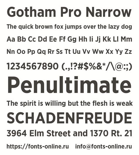 Free Gotham Pro Narrow Bold Fonts