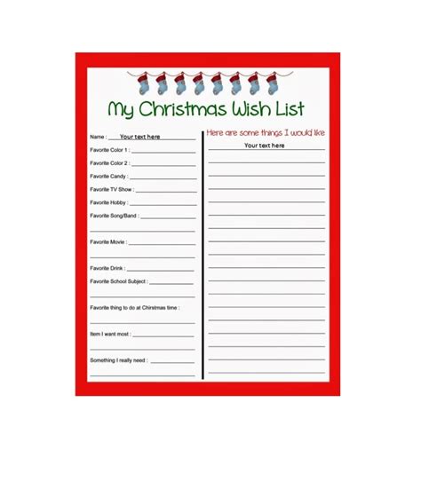 Free Gradient Wish List Template In Google Docs