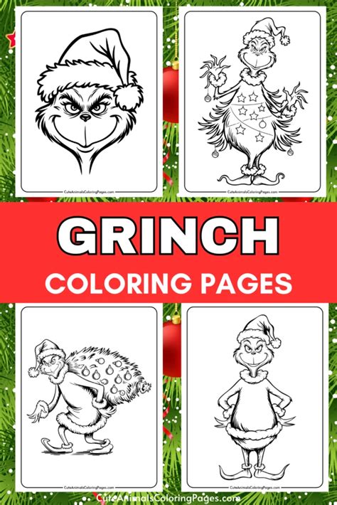 Free Grinch Coloring Pages To Prin