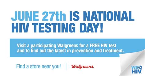 Free HIV tests at Walgreens: most adults below 64 have never tested