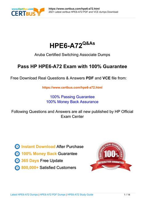 Free HPE6-A72 Braindumps