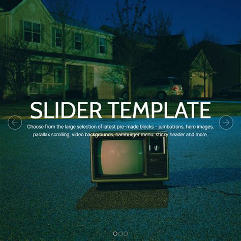 Free HTML Bootstrap 4 Slider Template