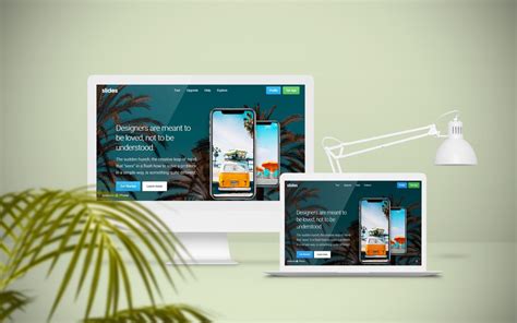 Free HTML Template Horizontal Scroll One Page Website OmahPSD
