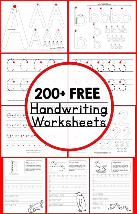 Free Handwriting Sheets Help your child learn to write! Handwriting