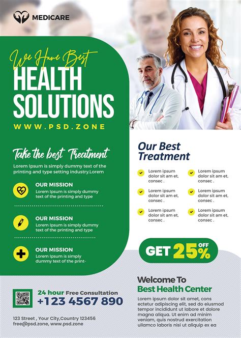 Free Health Flyer FreePSDFlyer