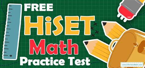 Free HiSET Practice to find out what to study to pass