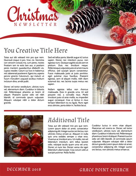 Free Holiday Newsletter Template New Holiday Newsletter Templates Fre