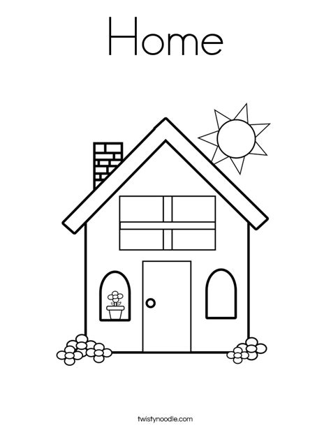 Free Home Coloring Pages Coloring Home
