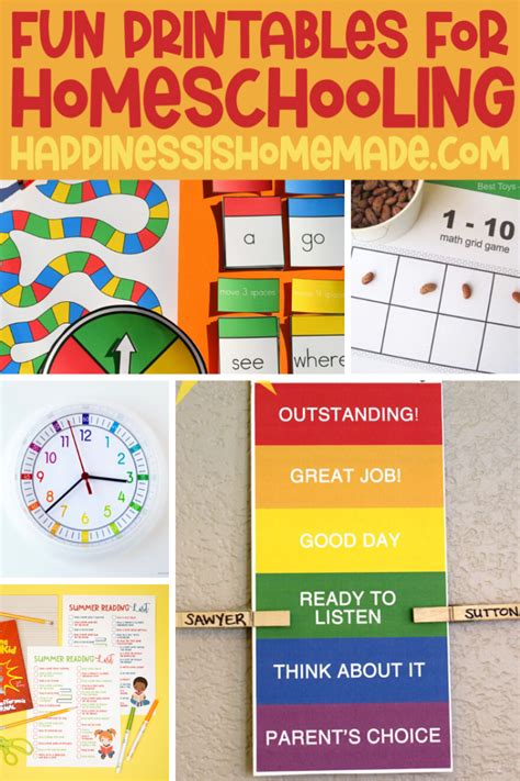 Free Homeschool Printables Happiness Is Homemade