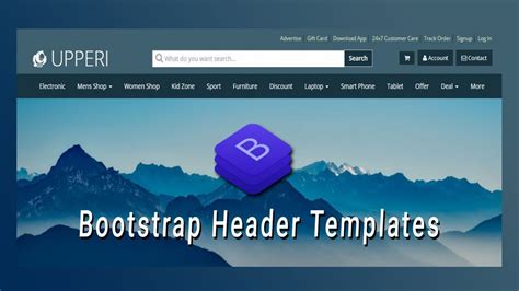 Free Html Bootstrap Header Template