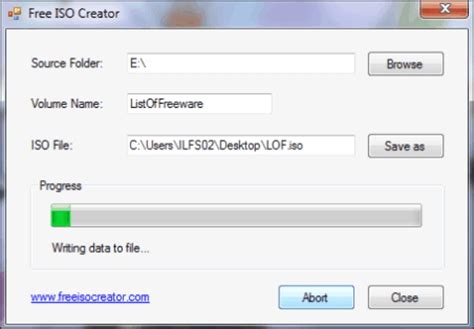 Free ISO Creator A tool to create ISO image from your files and