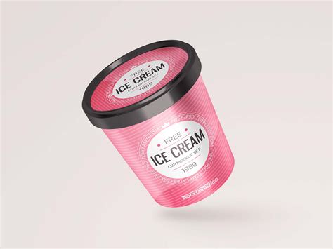 Free Ice Cream Package Mockup (PSD) - Unblast