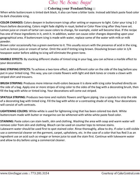 Free Icing Coloring Chart PDF 151KB 3 Page(s) Page 2