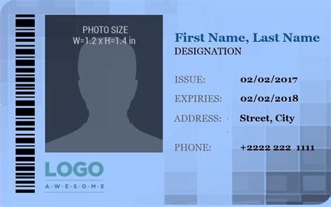 Free Id Card Template Word Collection