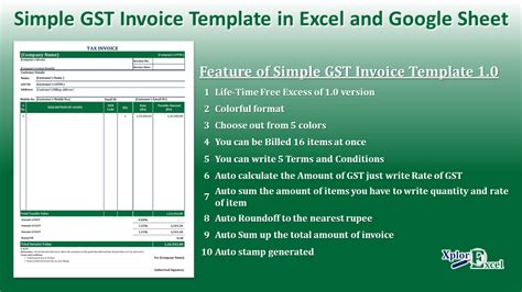 Free Image Result For Simple Gst Invoice Format In Excel Simple Auto