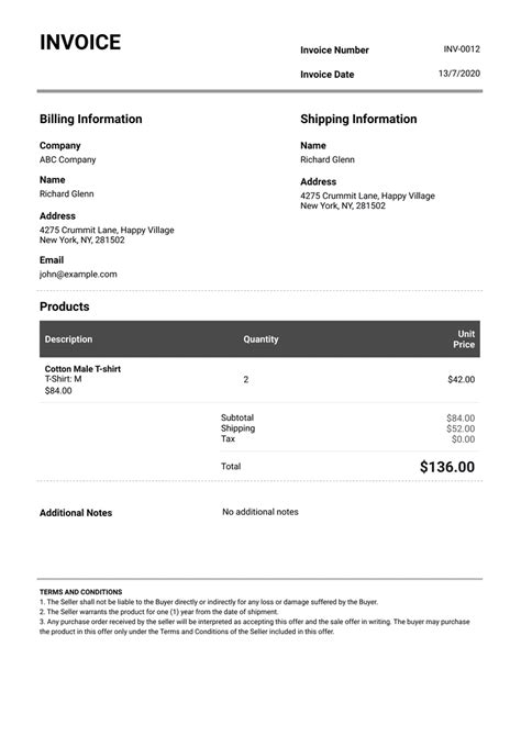 Free Invoice PDF Templates Jotform. 