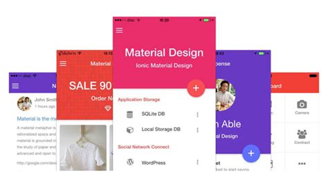 Free Ionic Material Design Themes 2016 Techsoft Tutorials