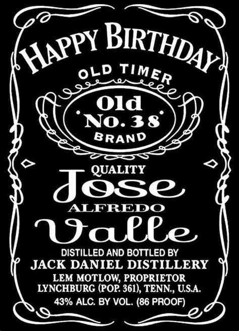 Free Jack Daniels Label Template Inspirational Jack Daniels Liquor Bottle Label Design Vinyl