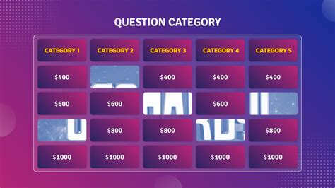 Free Jeopardy Game Presentation Template for Google Slides SlideKit