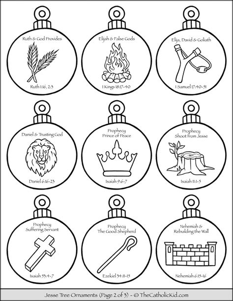 Free Jesse Tree Printable Ornaments