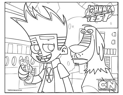Free Johnny Test Coloring Pages Coloring Home