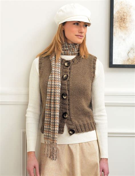 Free Knit Pattern For Womans Vest With Diamond Pattern Front Drape