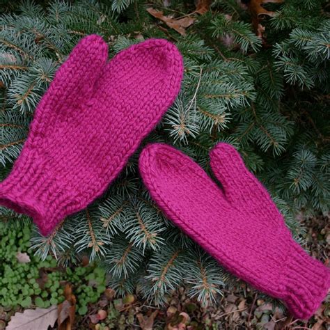 Free Knitting Pattern Mittens in a Blink Two Strands