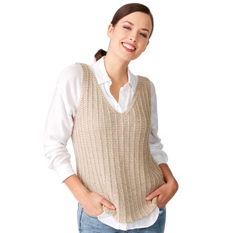 Free Knitting Pattern for a Get in Line Knit Tank Knitting Bee