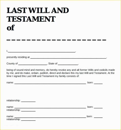 Free Last Will And Testament: Print, Save & Download - Rocket …