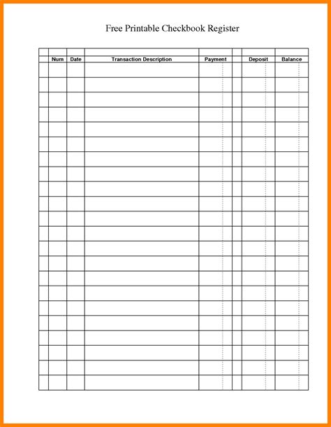 Free Ledger Forms Printable Printable Forms Free Online