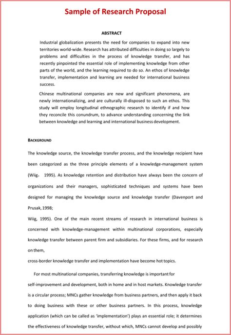 research essay proposal sample