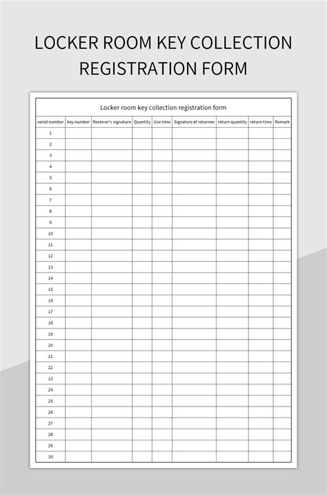 Free Locker Room Templates For Google Sheets And Microsoft Excel
