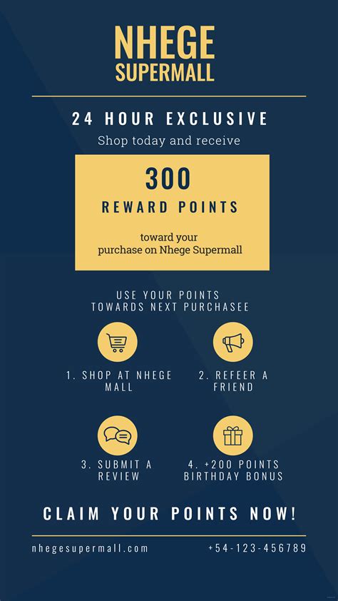 Free Loyalty Program Digital Signage Template in Adobe Adobe