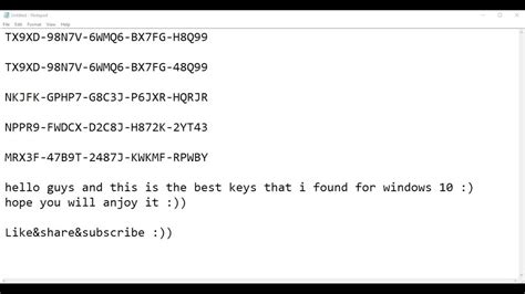 Free MS win 10 for free key