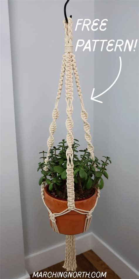 Free Macrame Plant Hanger Pattern Step by Step Tutorial