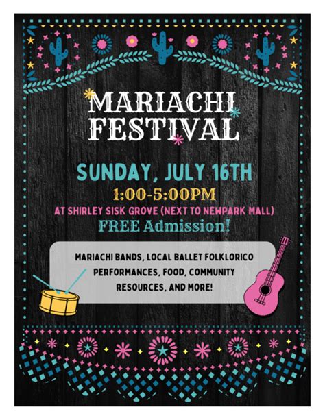 Free Mariachi Festival at Shirley Sisk Grove NewPark Mall