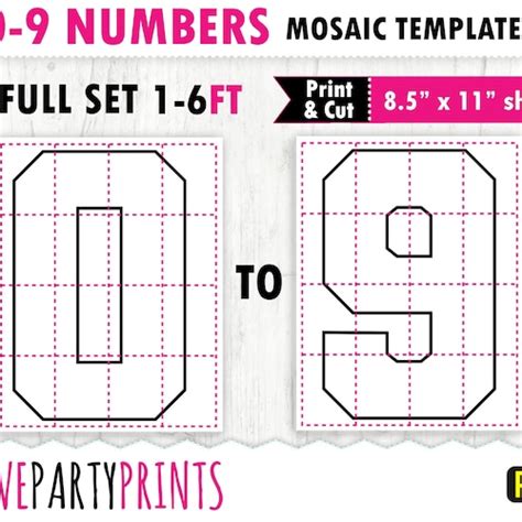 Free Marquee Number Template