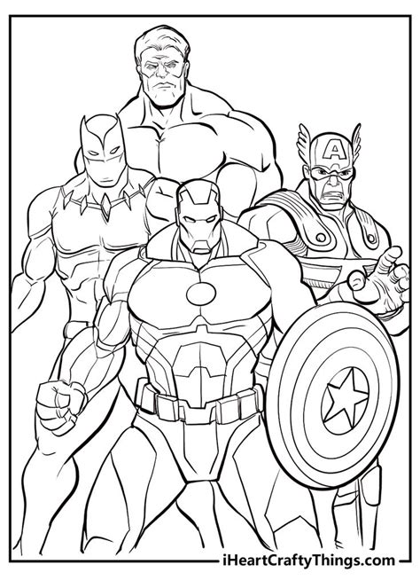 Free Marvel Coloring Sheets