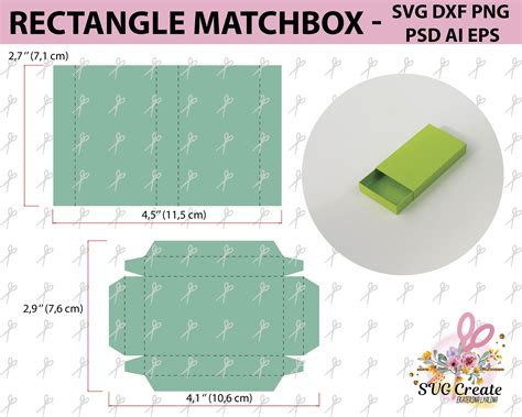 Free Matchbox Cut File & Template