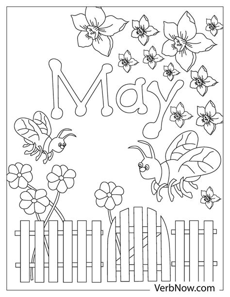 Free May Coloring Pages