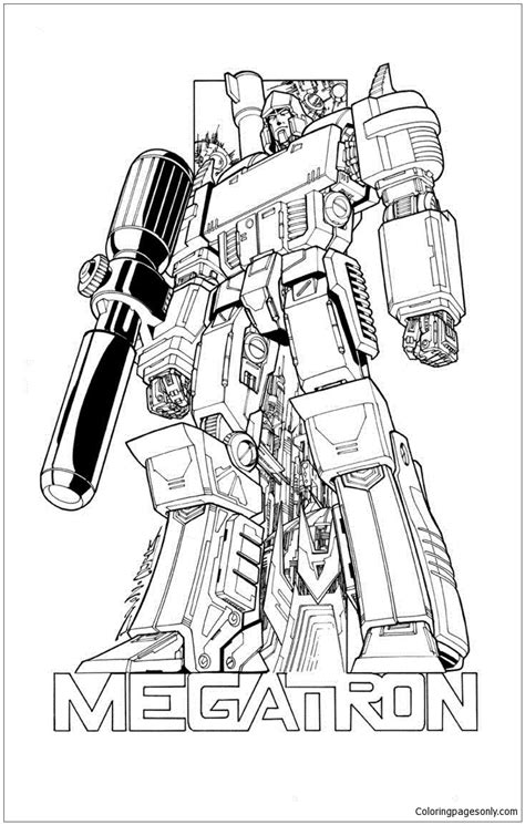 Free Megatron Coloring Pages Download And Print Megatron Coloring Pages