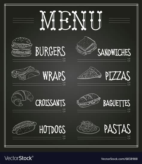 Free Menu Design Templates 9+ Chalkboard Menus PSD, Vector EPS