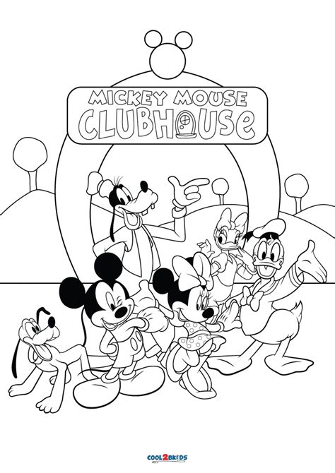Free Mickey Mouse Clubhouse Coloring Pages