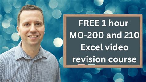 Free Microsoft MO-210 Tutorial - MO-210: Microsoft Excel - Revision …