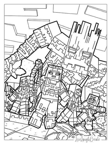 Free Minecraft Coloring Pages