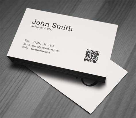 Free Minimal Business Card PSD Template Freebies Graphic Design