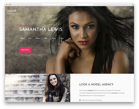 Free Model Agency Website Template