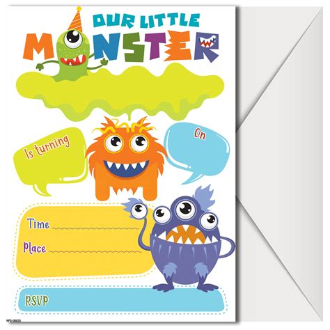Free Monster Birthday Invitation Printable Set the Stage For a Super Fun Monster Bash!