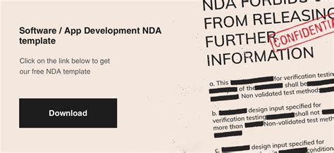 Free NDA Template for Software/App Development Async Labs Software