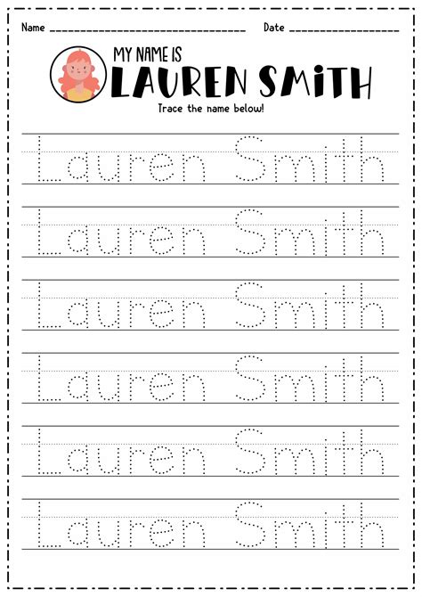 Free Name Tracing Worksheets Custom Name Tracing Generator